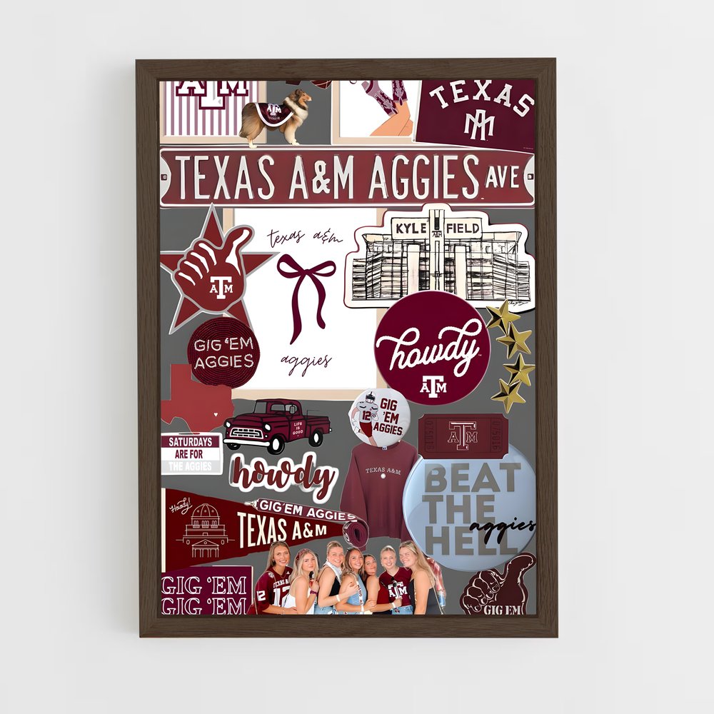 Poster Texas aandm aggies – affiche Baseball (vue 5)